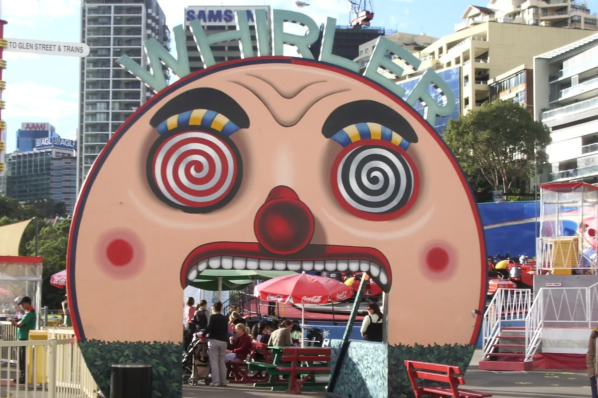 The face entrance to Luna Park Sydney at Milsons Point
